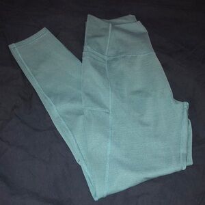 Born Primitive: Gently Used. Teal High-Waisted Leggings. Size Small.